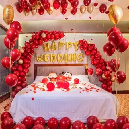 Romantic Room Decoration with Rose Petals in Gurugram